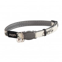 COLLAR GATO GLOWCAT BEIGE/NEGRO S CB09-A
