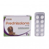 PREDNISOLONA 20 MG 30 TABLETAS