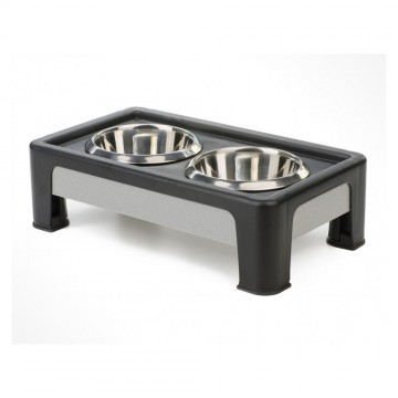 COMEDERO ACERO RECT ELEVADO 10CM 350ML 2020010100