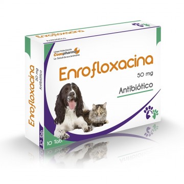ENROFLOXACINA 50 MG 10 TAB