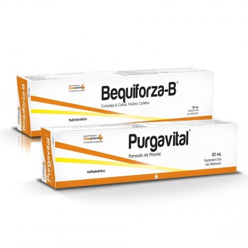 PURGAVITAL 20 ML + BEQUIFORZA B 20 ML.