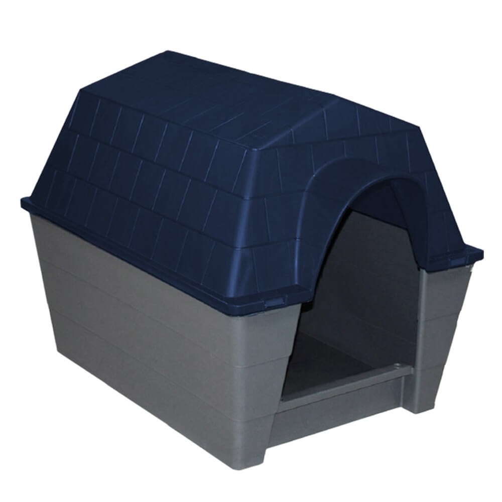 CASA PARA PERRO MEDIANA IMP AZUL