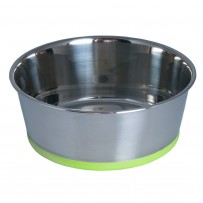 COMEDERO ROGZ ACERO INOX BASE VERDE 29-L