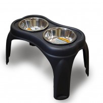 COMEDERO EN ACERO ELEVADO 40CM 2350ML 2000011493