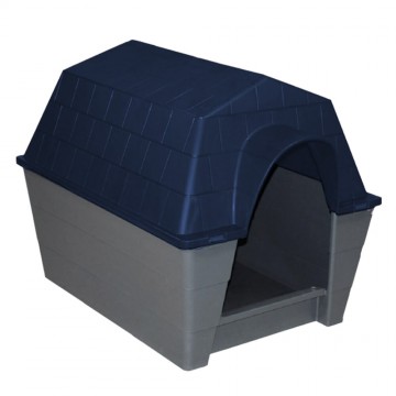 CASA PARA PERRO MEDIANA IMP AZUL